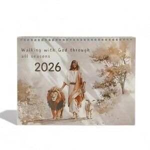 NEW - 2026 "Walking with God" CALENDER Illustration, English Language